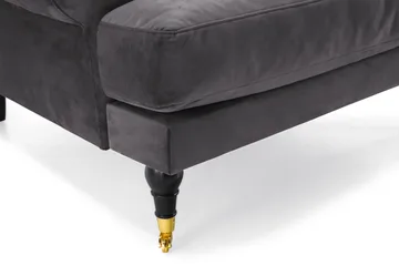 Andrew Soffgrupp 2+1 Sammet - Mörkgrå - Products - Möbler - Soffa - Soffgrupp - Howard soffgrupp