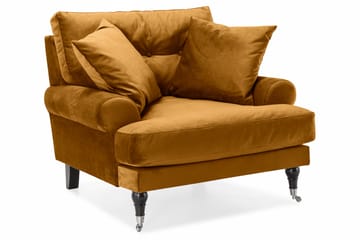 Andrew Soffgrupp 2+1 Sammet - Mörkgul - Products - Möbler - Soffa - Soffgrupp - Howard soffgrupp