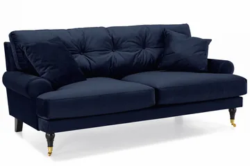 Andrew Soffgrupp 3+1 Sammet - Blå - Products - Möbler - Soffa - Soffgrupp - Howard soffgrupp