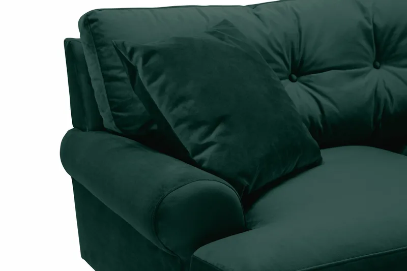 Andrew Soffgrupp 3+1 Sammet - Grön - Products - Möbler - Soffa - Soffgrupp - Howard soffgrupp