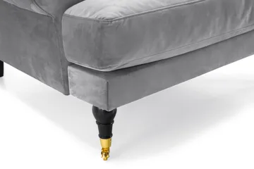 Andrew Soffgrupp 3+1 Sammet - Ljusgrå - Products - Möbler - Soffa - Soffgrupp - Howard soffgrupp