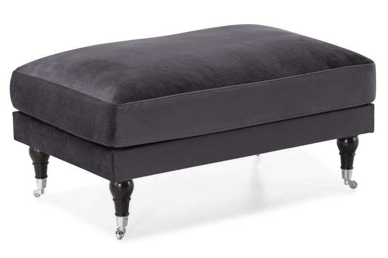 Andrew Soffgrupp 3+1 Sammet - Mörkgrå - Products - Möbler - Soffa - Soffgrupp - Howard soffgrupp