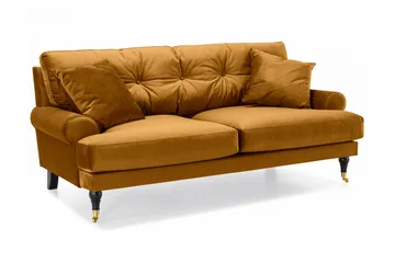 Andrew Soffgrupp 3+1 Sammet - Mörkgul - Products - Möbler - Soffa - Soffgrupp - Howard soffgrupp