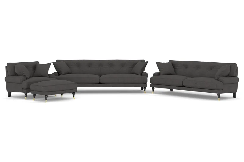 Andrew Soffgrupp 3+2+1 - Mörkgrå - Products - Möbler - Soffa - Soffgrupp - Howard soffgrupp