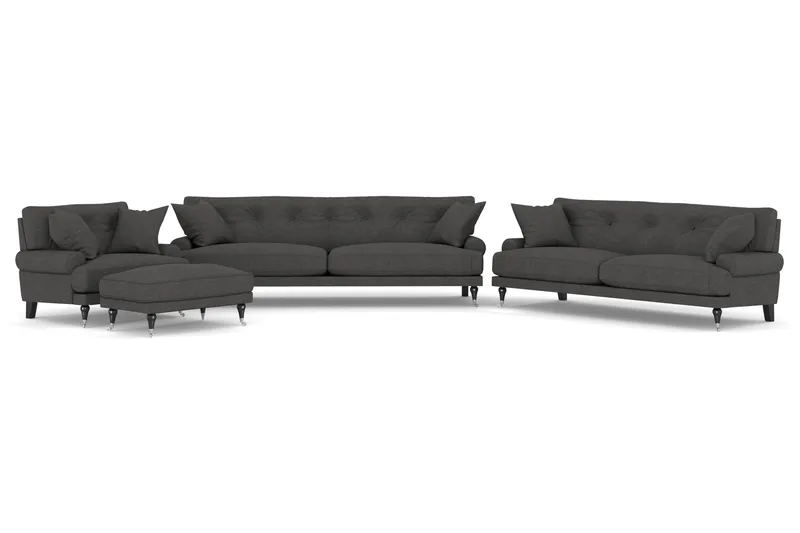 Andrew Soffgrupp 3+2+1 - Mörkgrå - Products - Möbler - Soffa - Soffgrupp - Howard soffgrupp