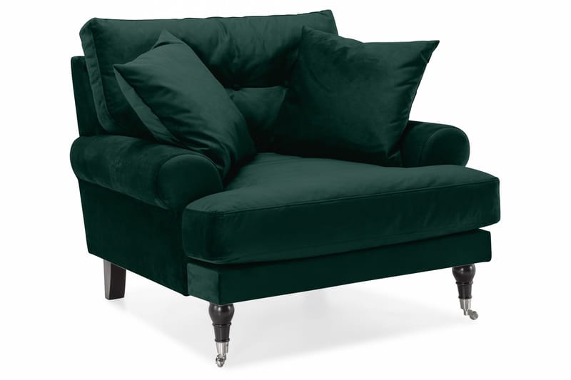 Andrew Soffgrupp 3+2+1 Sammet - Grön - Products - Möbler - Soffa - Soffgrupp - Howard soffgrupp