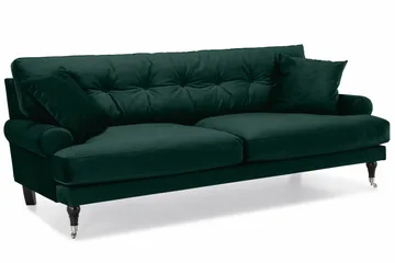 Andrew Soffgrupp 3+2+1 Sammet - Grön - Products - Möbler - Soffa - Soffgrupp - Howard soffgrupp