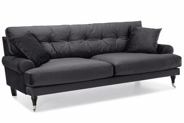 Andrew Soffgrupp 3+2+1 Sammet - Mörkgrå - Products - Möbler - Soffa - Soffgrupp - Howard soffgrupp