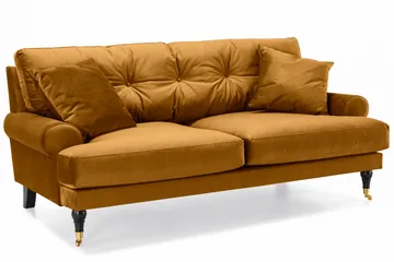 Andrew Soffgrupp 3+2+1 Sammet - Mörkgul - Products - Möbler - Soffa - Soffgrupp - Howard soffgrupp