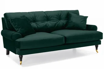 Andrew Soffgrupp 3+2 Sammet - Grön - Products - Möbler - Soffa - Soffgrupp - Howard soffgrupp