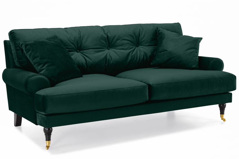 Andrew Soffgrupp 3+2 Sammet - Grön - Products - Möbler - Soffa - Soffgrupp - Howard soffgrupp