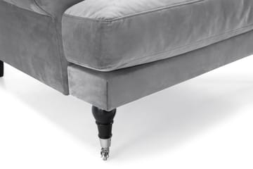 Andrew Soffgrupp 3+2 Sammet - Ljusgrå - Products - Möbler - Soffa - Soffgrupp - Howard soffgrupp