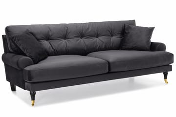 Andrew Soffgrupp 3+2 Sammet - Mörkgrå - Products - Möbler - Soffa - Soffgrupp - Howard soffgrupp