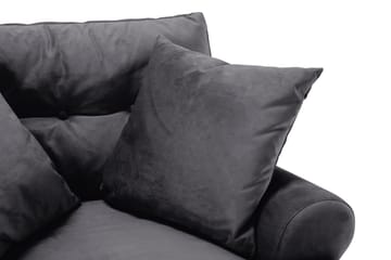 Andrew Soffgrupp 3+2 Sammet - Mörkgrå - Products - Möbler - Soffa - Soffgrupp - Howard soffgrupp