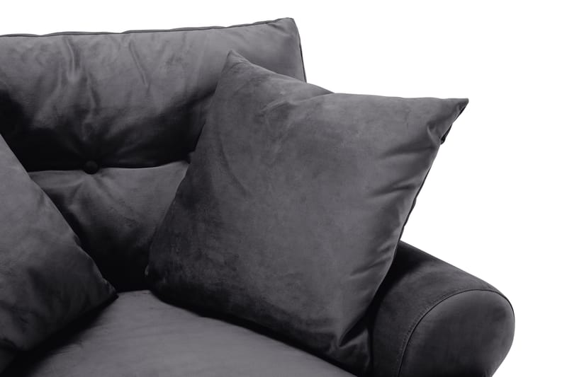 Andrew Soffgrupp 3+2 Sammet - Mörkgrå - Products - Möbler - Soffa - Soffgrupp - Howard soffgrupp