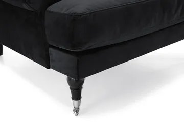 Andrew Soffgrupp 3+2 Sammet - Svart - Products - Möbler - Soffa - Soffgrupp - Howard soffgrupp