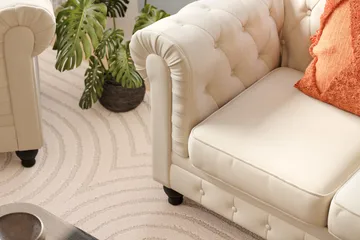 Chesterfield Lyx Soffgrupp 3-sits + 2-sits - Beige - Products - Möbler - Soffa - Soffgrupp - Chesterfield soffgrupp