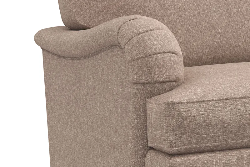 Howard Classic Soffgrupp 2-sits Soffa + Fåtölj + Fotpall i Tyg - Mörkbeige - Products - Möbler - Soffa - Soffgrupp - Howard soffgrupp