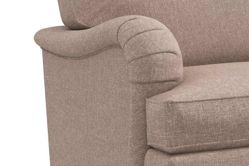 Howard Classic Soffgrupp 3-sits Soffa + Fåtölj + Fotpall i Tyg - Mörkbeige - Products - Möbler - Soffa - Soffgrupp - Howard soffgrupp