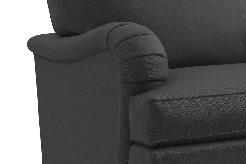 Howard Classic Soffgrupp 3-sits Soffa + Fåtölj + Fotpall i Tyg - Mörkgrå - Products - Möbler - Soffa - Soffgrupp - Howard soffgrupp