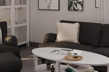 Howard Classic Soffgrupp 3-sits Soffa + Fåtölj + Fotpall i Tyg - Mörkgrå - Products - Möbler - Soffa - Soffgrupp - Howard soffgrupp