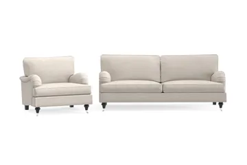 Howard Classic Soffgrupp 3-sits Soffa + Fåtölj i Tyg