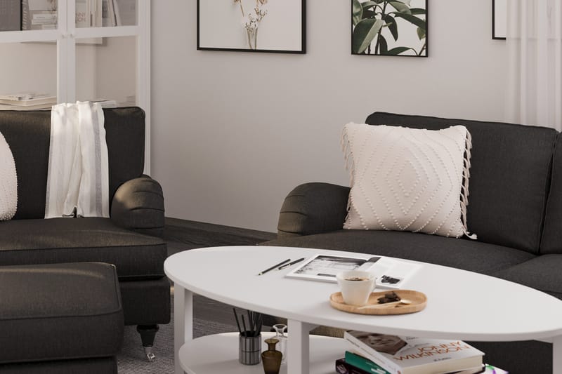 Howard Classic Soffgrupp 3-sits Soffa + Fåtölj i Tyg - Mörkgrå - Products - Möbler - Soffa - Soffgrupp - Howard soffgrupp