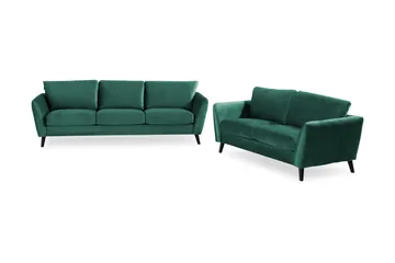 Trend Soffgrupp 3-sits + 2-sits Sammetssoffa