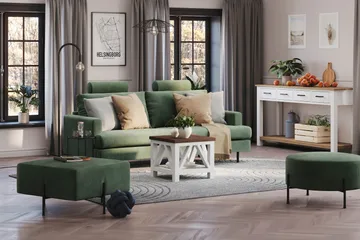 Menard Compact Nackkudde Soffa 51 cm - Grön - Products - Möbler - Soffa - Sofftillbehör - Nackstöd soffa