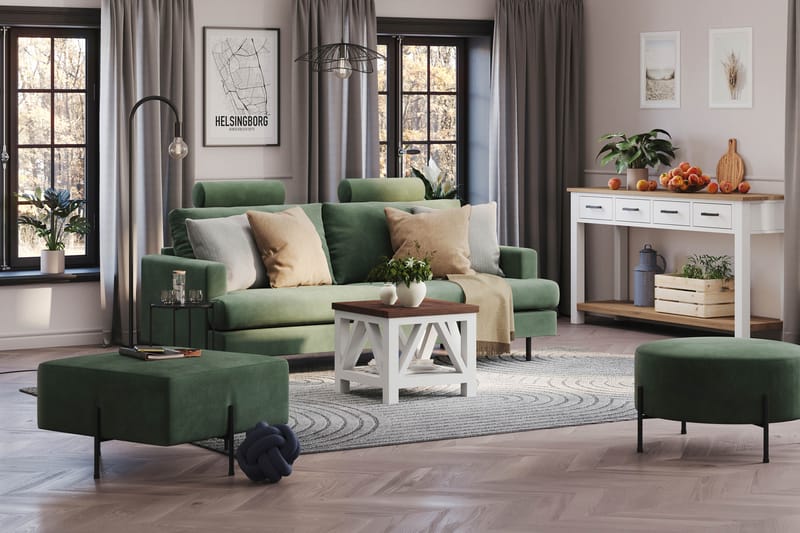 Menard Compact Nackkudde Soffa 51 cm - Grön - Products - Möbler - Soffa - Sofftillbehör - Nackstöd soffa