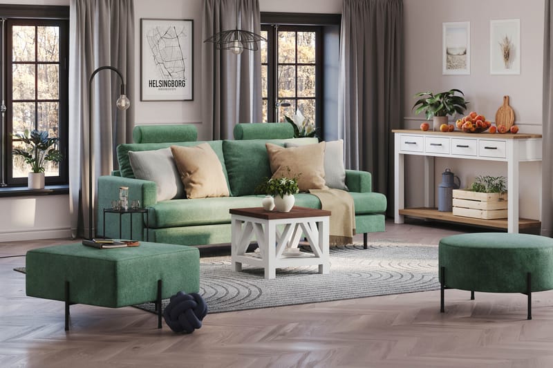 Menard Compact Nackkudde Soffa 51 cm - Grön - Products - Möbler - Soffa - Sofftillbehör - Nackstöd soffa