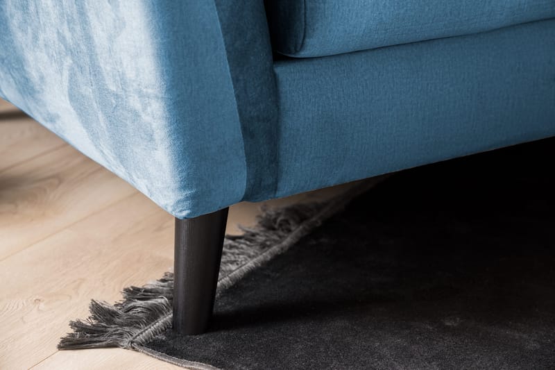 Trend 2-sits Sammetssoffa - Blå - Products - Möbler - Soffa - Sammetssoffa