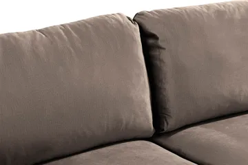 Trend 2-sits Sammetssoffa - Brun - Products - Möbler - Soffa - Sammetssoffa