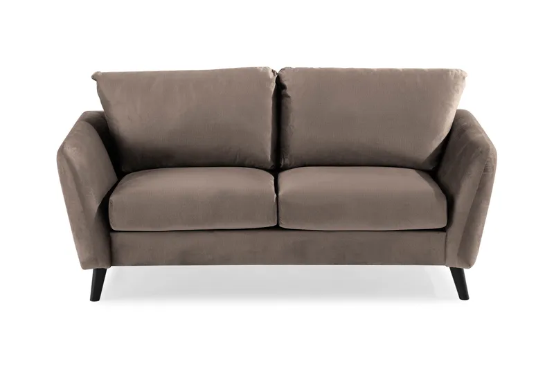 Trend 2-sits Sammetssoffa - Brun - Products - Möbler - Soffa - Sammetssoffa