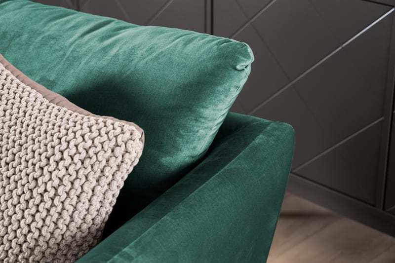 Trend 2-sits Sammetssoffa - Grön - Products - Möbler - Soffa - Sammetssoffa