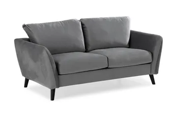 Trend 2-sits Sammetssoffa - Ljusgrå - Products - Möbler - Soffa - Sammetssoffa