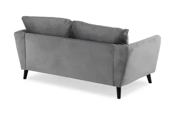 Trend 2-sits Sammetssoffa - Ljusgrå - Products - Möbler - Soffa - Sammetssoffa