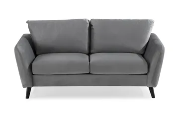Trend 2-sits Sammetssoffa - Ljusgrå - Products - Möbler - Soffa - Sammetssoffa