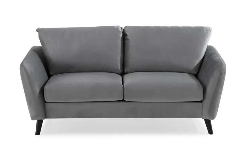 Trend 2-sits Sammetssoffa - Ljusgrå - Products - Möbler - Soffa - Sammetssoffa