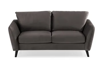 Trend 2-sits Sammetssoffa - Mörkgrå - Products - Möbler - Soffa - Sammetssoffa