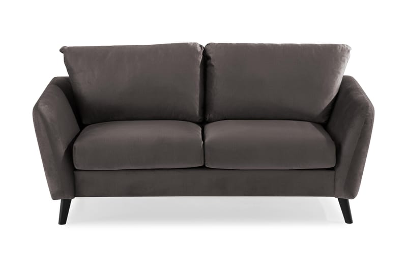 Trend 2-sits Sammetssoffa - Mörkgrå - Products - Möbler - Soffa - Sammetssoffa
