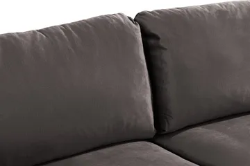 Trend 2-sits Sammetssoffa - Mörkgrå - Products - Möbler - Soffa - Sammetssoffa