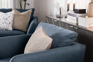 Trend 2-sits Tygsoffa - Blå - Products - Möbler - Soffa - 2 sits soffa