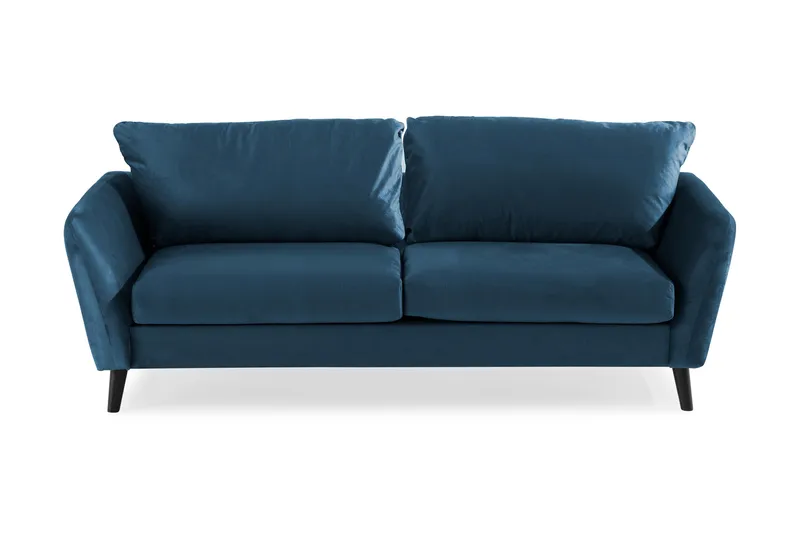 Trend 3-sits Sammetssoffa - Blå - Products - Möbler - Soffa - 3 sits soffa