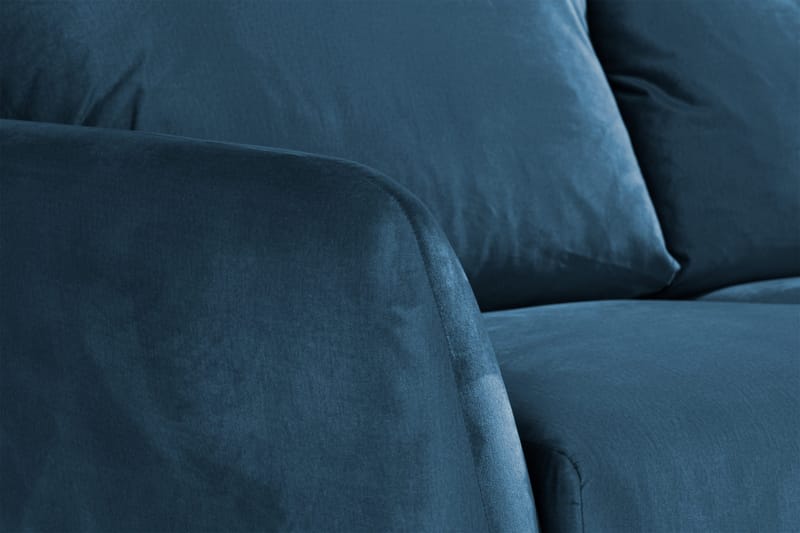 Trend 3-sits Sammetssoffa - Blå - Products - Möbler - Soffa - 3 sits soffa