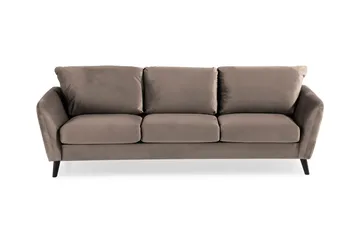 Trend 3-sits Sammetssoffa