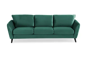 Trend 3-sits Sammetssoffa - Grön - Products - Möbler - Soffa - 3 sits soffa