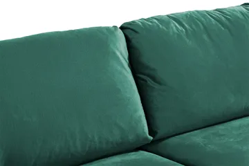 Trend 3-sits Sammetssoffa - Grön - Products - Möbler - Soffa - 3 sits soffa