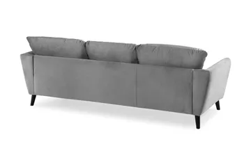 Trend 3-sits Sammetssoffa - Ljusgrå - Products - Möbler - Soffa - 3 sits soffa