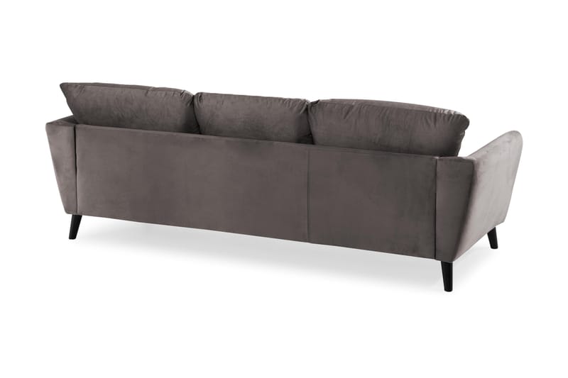 Trend 3-sits Sammetssoffa - Mörkgrå - Products - Möbler - Soffa - 3 sits soffa